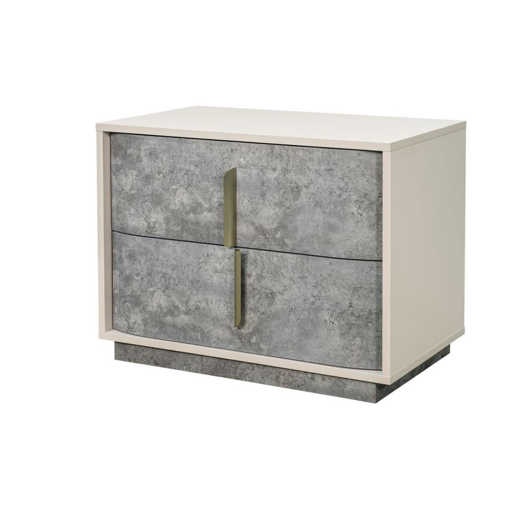 Queen Bed Stone Finish Pavira Collection By Michael Amini 9023012QN03-837
