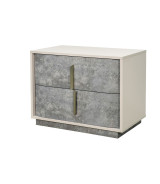 Queen Bed Stone Finish Pavira Collection By Michael Amini 9023012QN03-837
