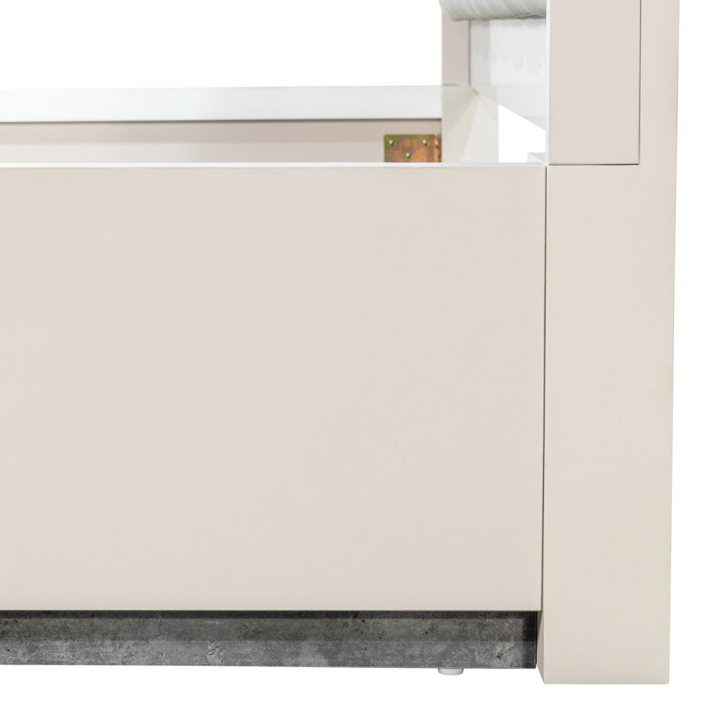 Queen Bed Stone Finish Pavira Collection By Michael Amini 9023012QN03-837