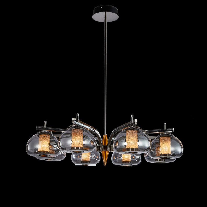 LT-CH1039-8SMK Ember 8-Light LED Chandelier By Michael Amini