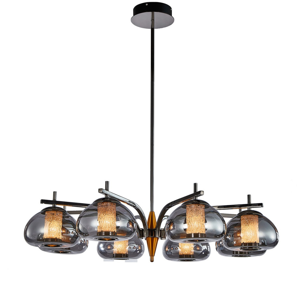 LT-CH1039-8SMK Ember 8-Light LED Chandelier By Michael Amini