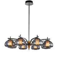 LT-CH1039-8SMK Ember 8-Light LED Chandelier By Michael Amini