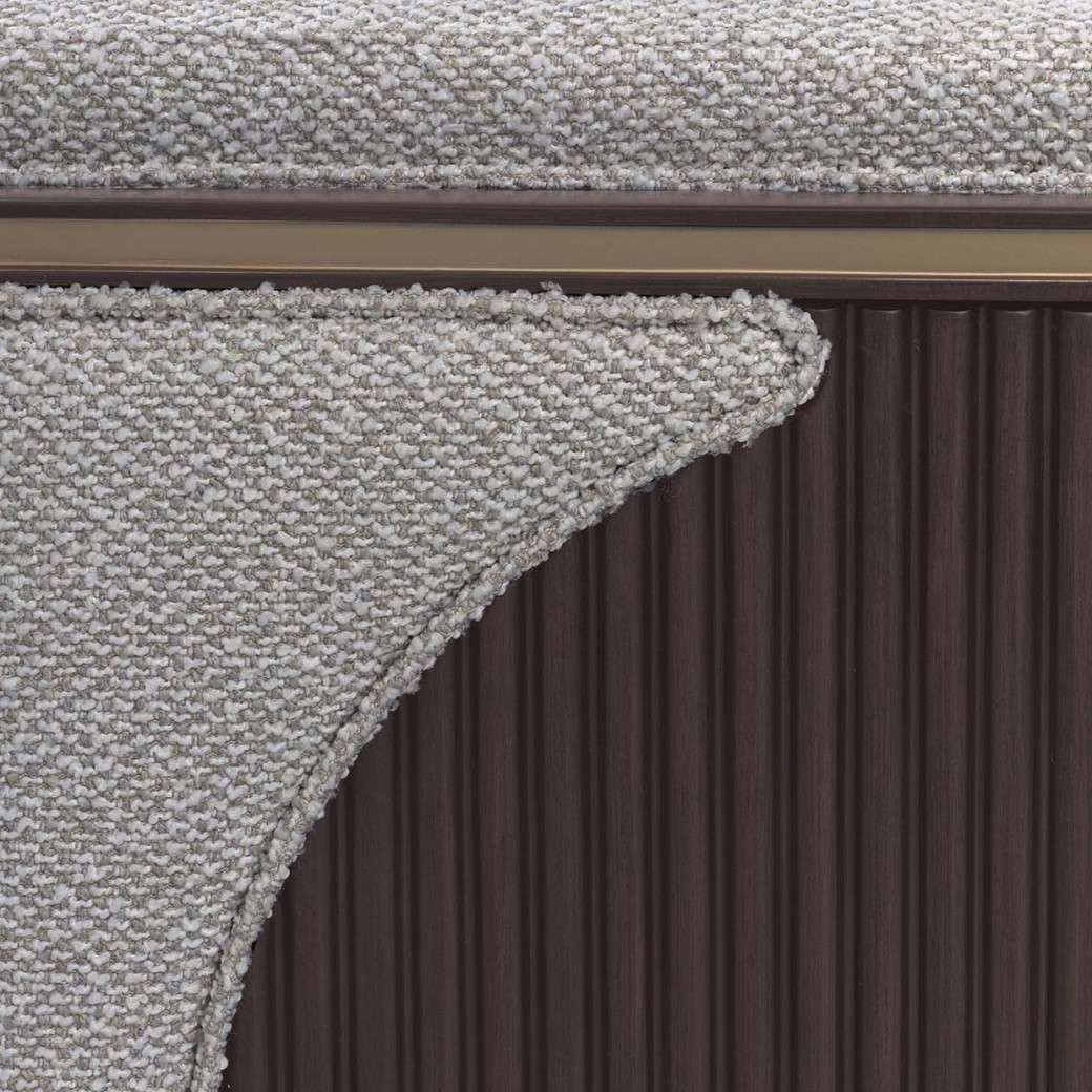 Loveseat Medium Espresso West Kensington By Michael Amini 9096825-BUFF-417