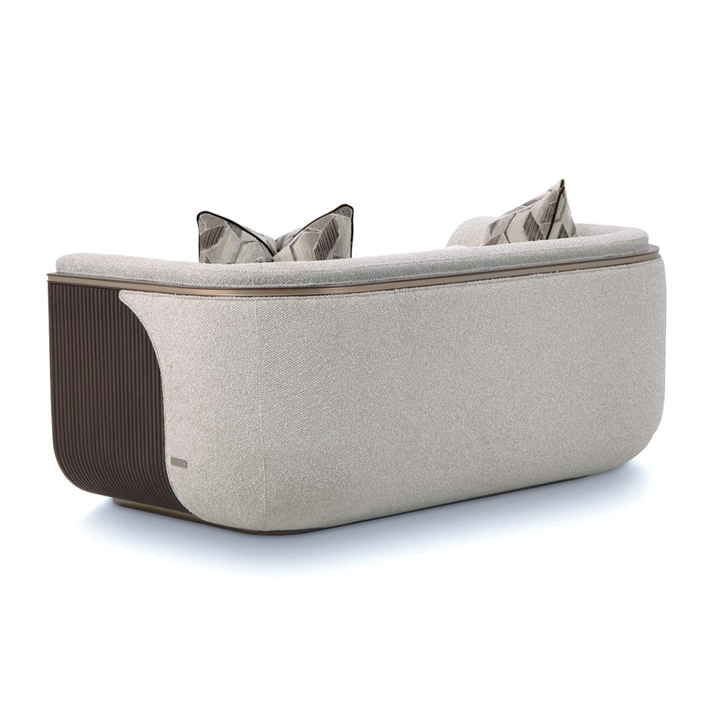 Loveseat Medium Espresso West Kensington By Michael Amini 9096825-BUFF-417