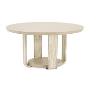 60'' Round Dining Table Sand Finish Lotus Bay Collection By Michael Amini  9030101-138