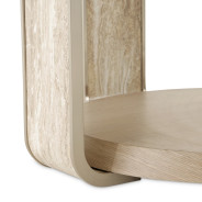 60'' Round Dining Table Sand Finish Lotus Bay Collection By Michael Amini  9030101-138