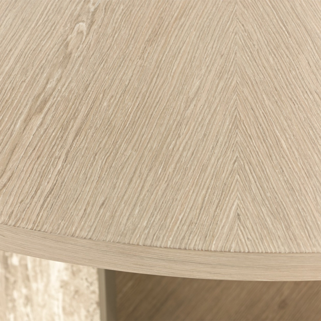 60'' Round Dining Table Sand Finish Lotus Bay Collection By Michael Amini  9030101-138