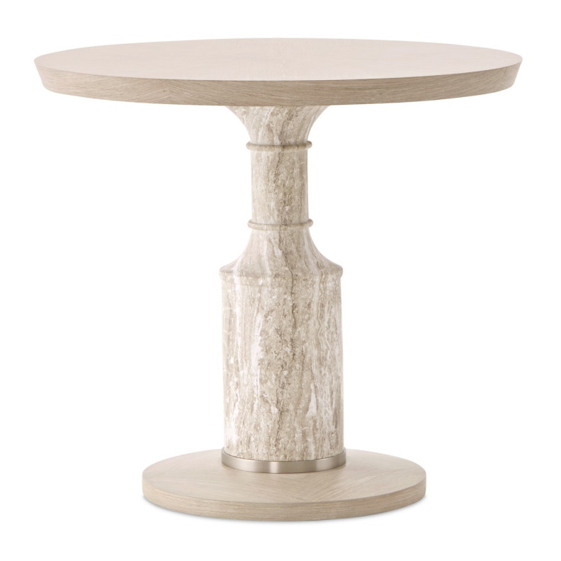 40'' Round Gathering Table Sand Finish Lotus Bay Collection By Michael Amini  9030304-138