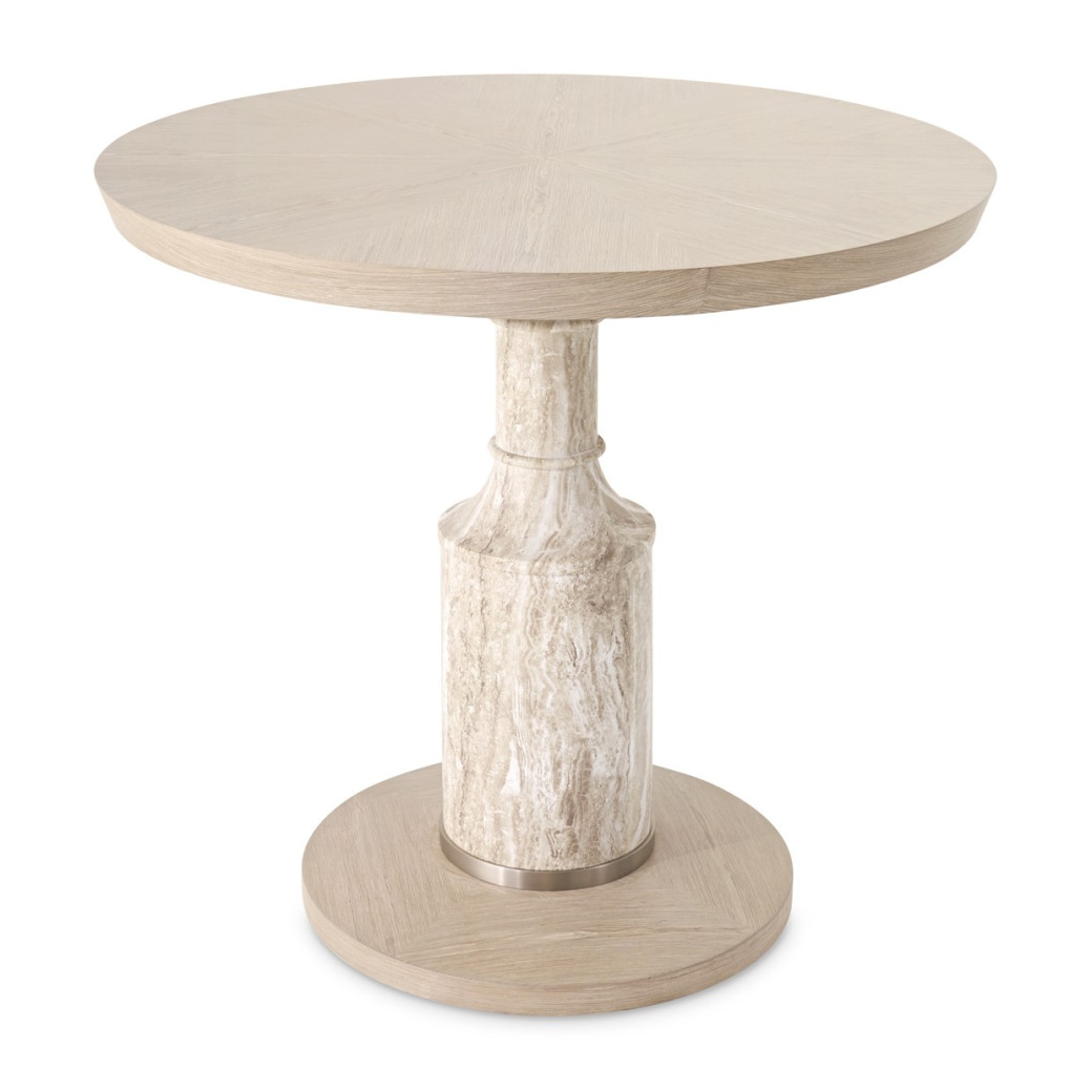 40'' Round Gathering Table Sand Finish Lotus Bay Collection By Michael Amini  9030304-138