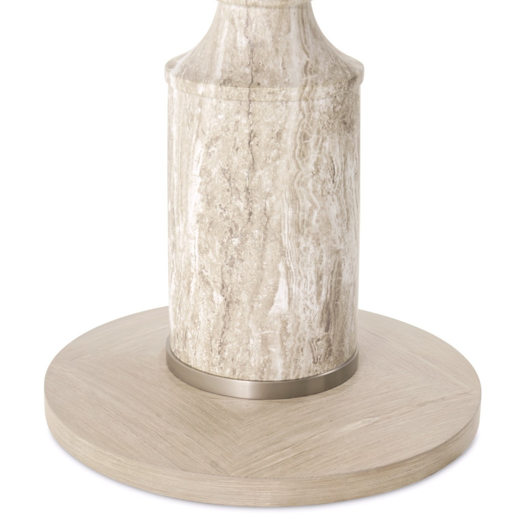40'' Round Gathering Table Sand Finish Lotus Bay Collection By Michael Amini  9030304-138