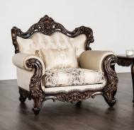 2PC Sofa & Loveseat Victorian Style By Furniture of America FM65005BG