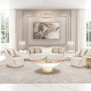 Michael Amini Lighting- Bouquet 12 Light Oblong Chandelier