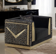 FM67000BK 2PC Sofa & Loveseat Doriphei Collection By Furniture of America