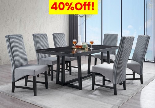 DN04345 7PC Dining Table...