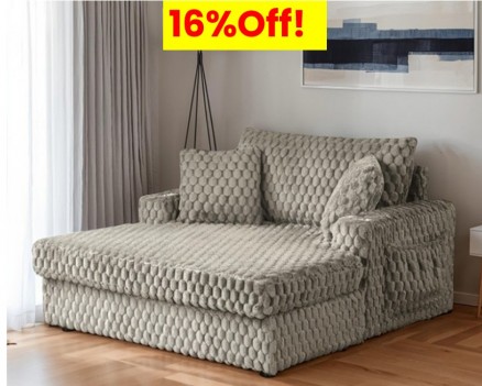 Contemporary 2 Arm Chaise...