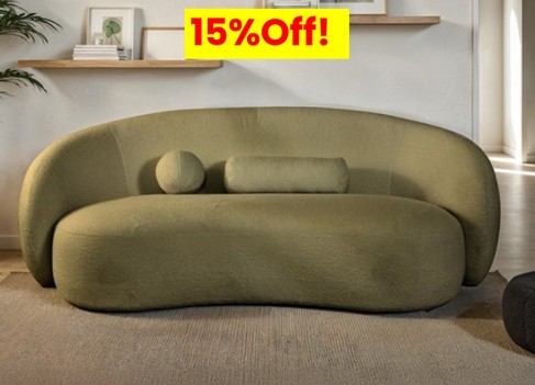Contemporary Sofa Olive...