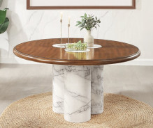 DN06135 5PC Harvey Round Dining Table by Acme Furniture