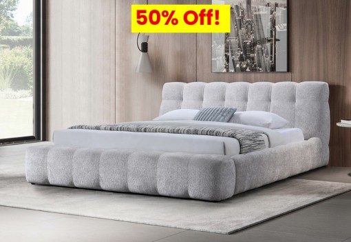 Hannah Queen Bed Gray...