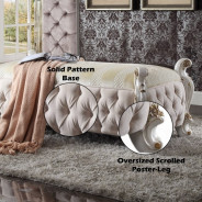 27886 Pearl Finish Bench Picardy Collection by Acme Furniture