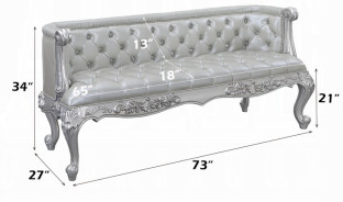 BD 00688 Lavish Classic Valkyrie Bench By Acme Furniture