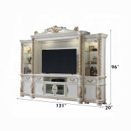 LV01520 Vendome Antique Pearl Collection Entertainment Center By Acme Furniture