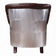 59830 Urban Industrial Chic Accent Chair Brancaster Collection by Michael Amini