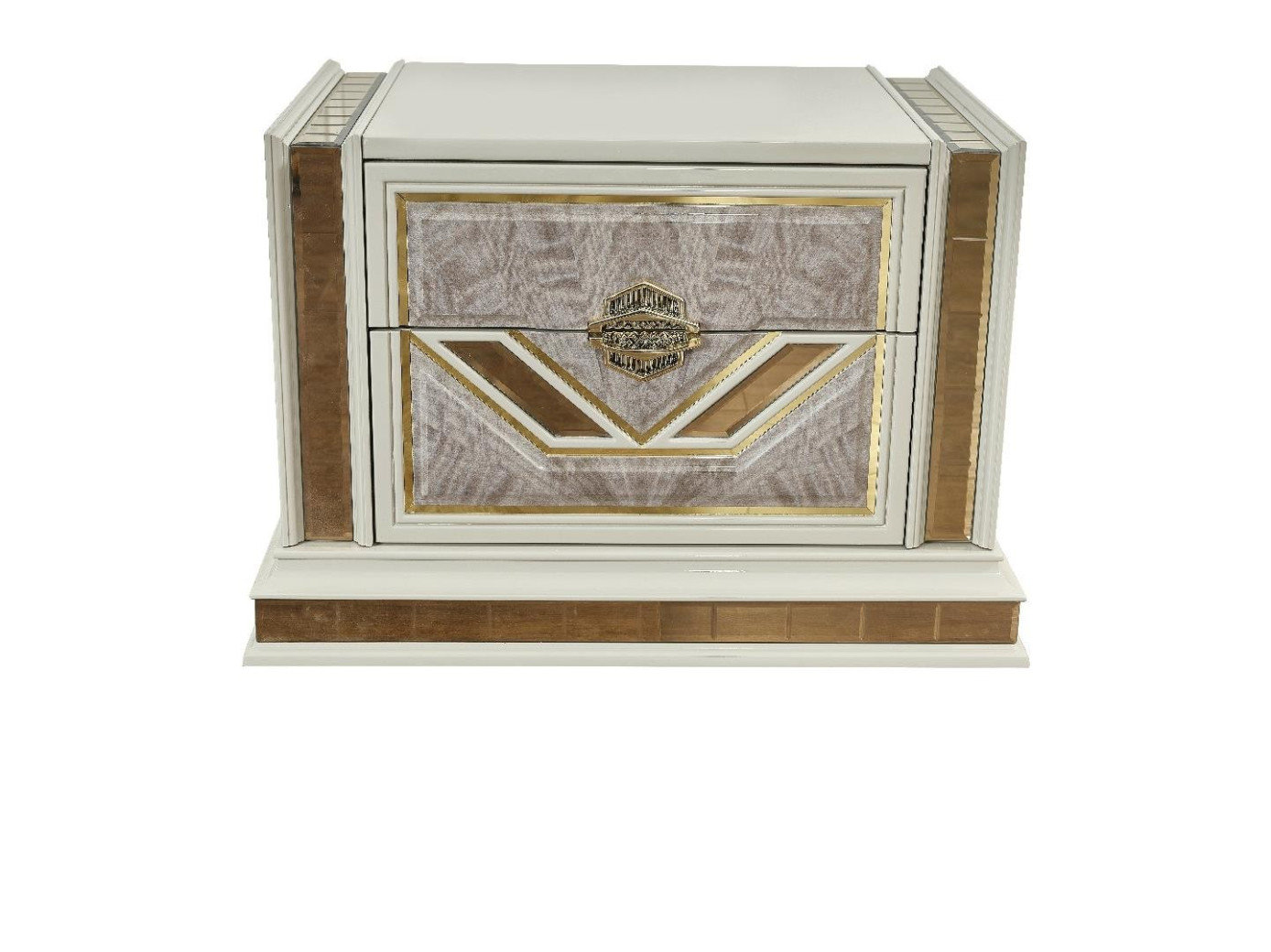 Omari 5PC Queen Bedroom Set Contemporary Style Beige Finish by Galaxy Home Furnishings