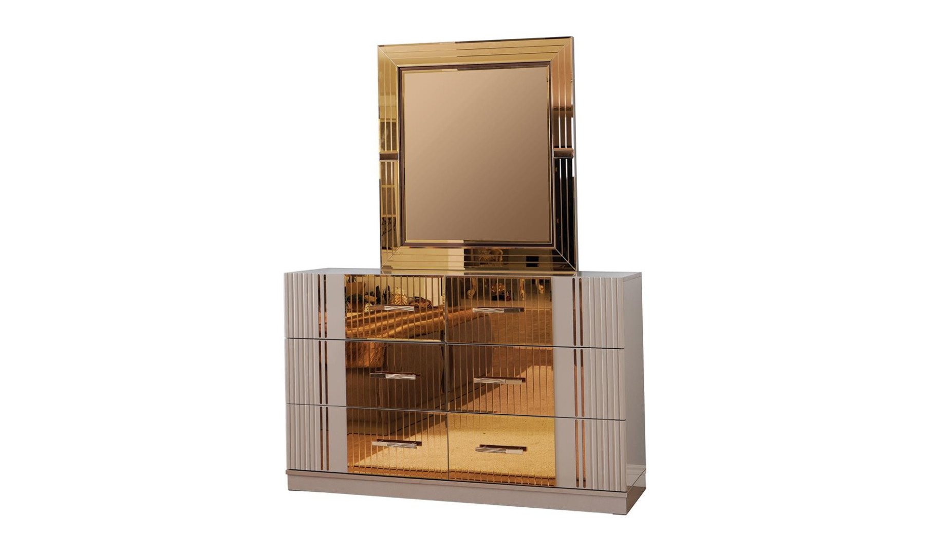 Lorenzo 5PC Queen Bedroom Set Contemporary Style Gray Finish by Galaxy Home Furnishings