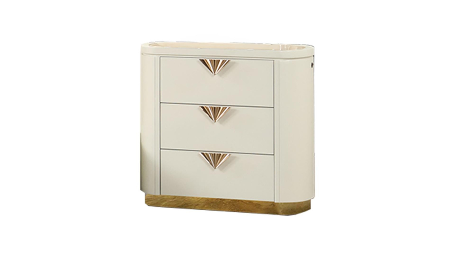 La Pierre 5PC Queen Bedroom Set Contemporary Style Beige Finish by Galaxy Home Furnishings