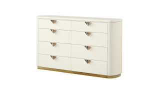 La Pierre 5PC Queen Bedroom Set Contemporary Style Beige Finish by Galaxy Home Furnishings