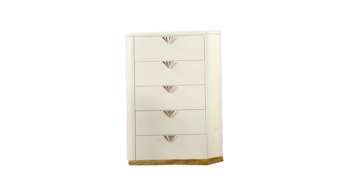 La Pierre 5PC Queen Bedroom Set Contemporary Style Beige Finish by Galaxy Home Furnishings