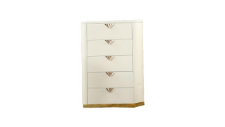 La Pierre 5PC Queen Bedroom Set Contemporary Style Beige Finish by Galaxy Home Furnishings