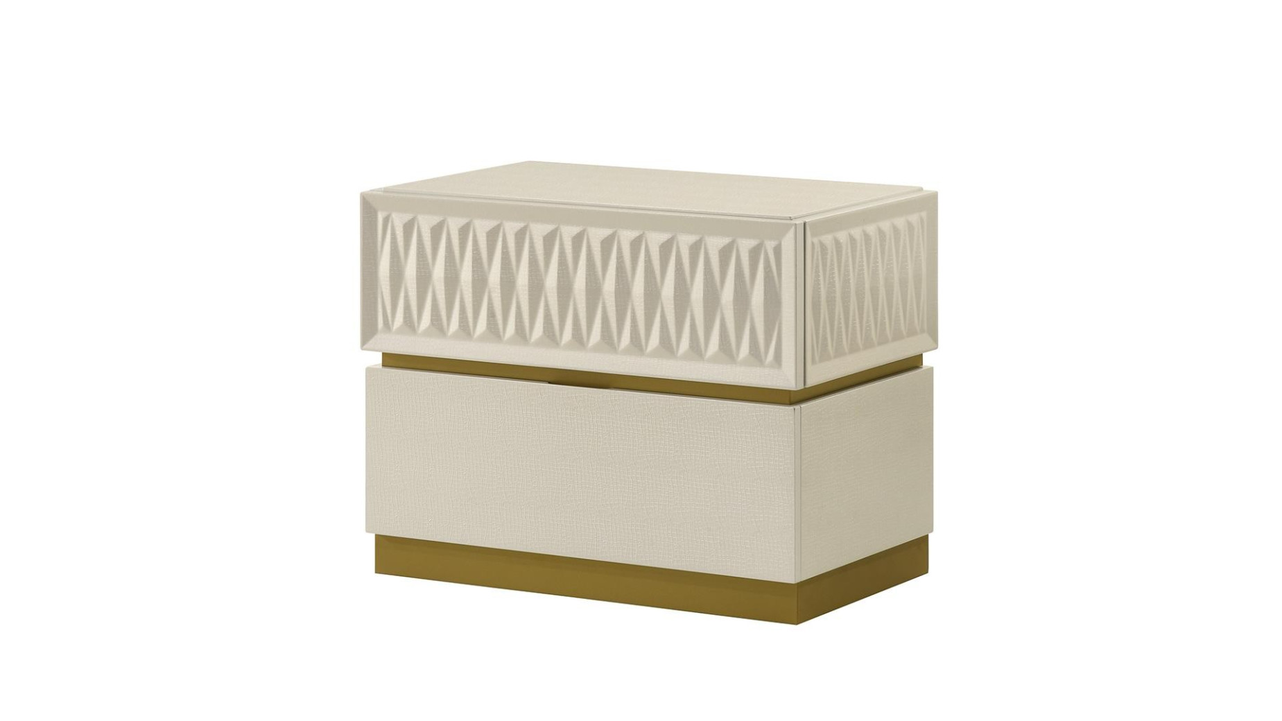 Stanley  5PC Queen Bedroom Set Contemporary Style Champagne Finish by Galaxy Home Furnishings