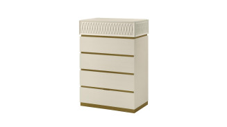Stanley  5PC Queen Bedroom Set Contemporary Style Champagne Finish by Galaxy Home Furnishings