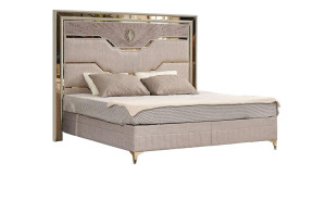 Omari 5PC Queen Bedroom Set Contemporary Style Beige Finish by Galaxy Home Furnishings