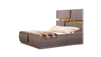 Lorenzo 5PC Queen Bedroom Set Contemporary Style Gray Finish by Galaxy Home Furnishings