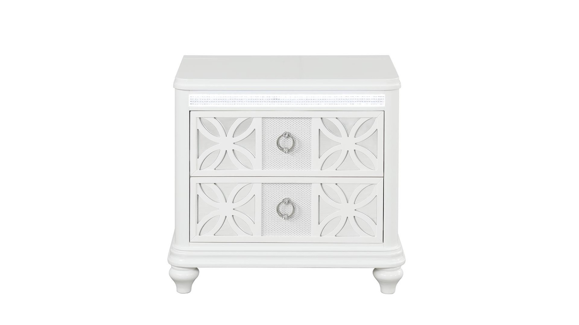 Abigale 5PC Queen Bedroom Set Contemporary Style white Finish by Galaxy Home Furnishings