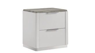 Jazz 5PC Queen Bedroom Set Contemporary Style White Finish by Galaxy Home Furnishings