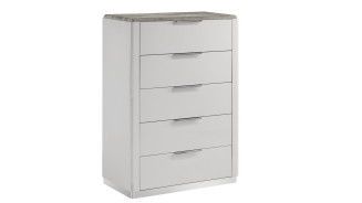 Jazz 5PC Queen Bedroom Set Contemporary Style White Finish by Galaxy Home Furnishings