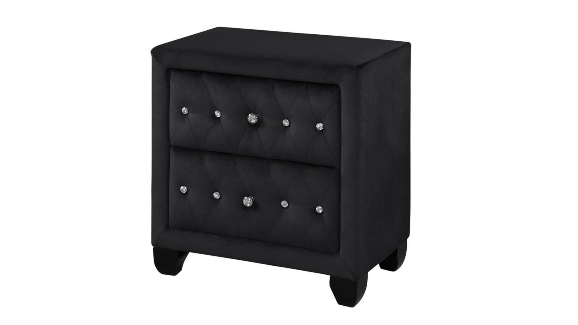 Sophia 5PC Queen Bedroom Set Glam Style Black Finish By Furniture of America