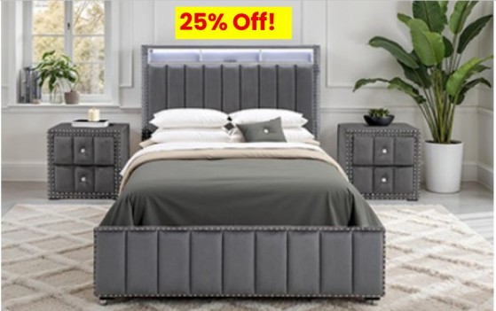 3PC Queen size Bed & 2...
