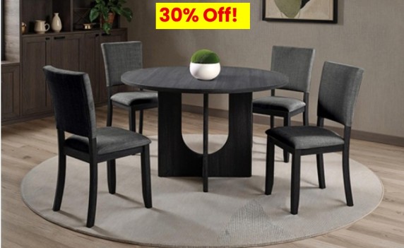5PC Dining Set Round Table...