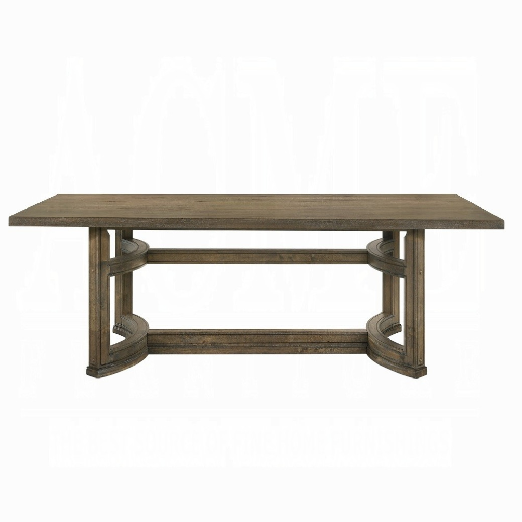 DN01807 7PC Parfield Dining Weathered Oak Finish by Acme Furniture
