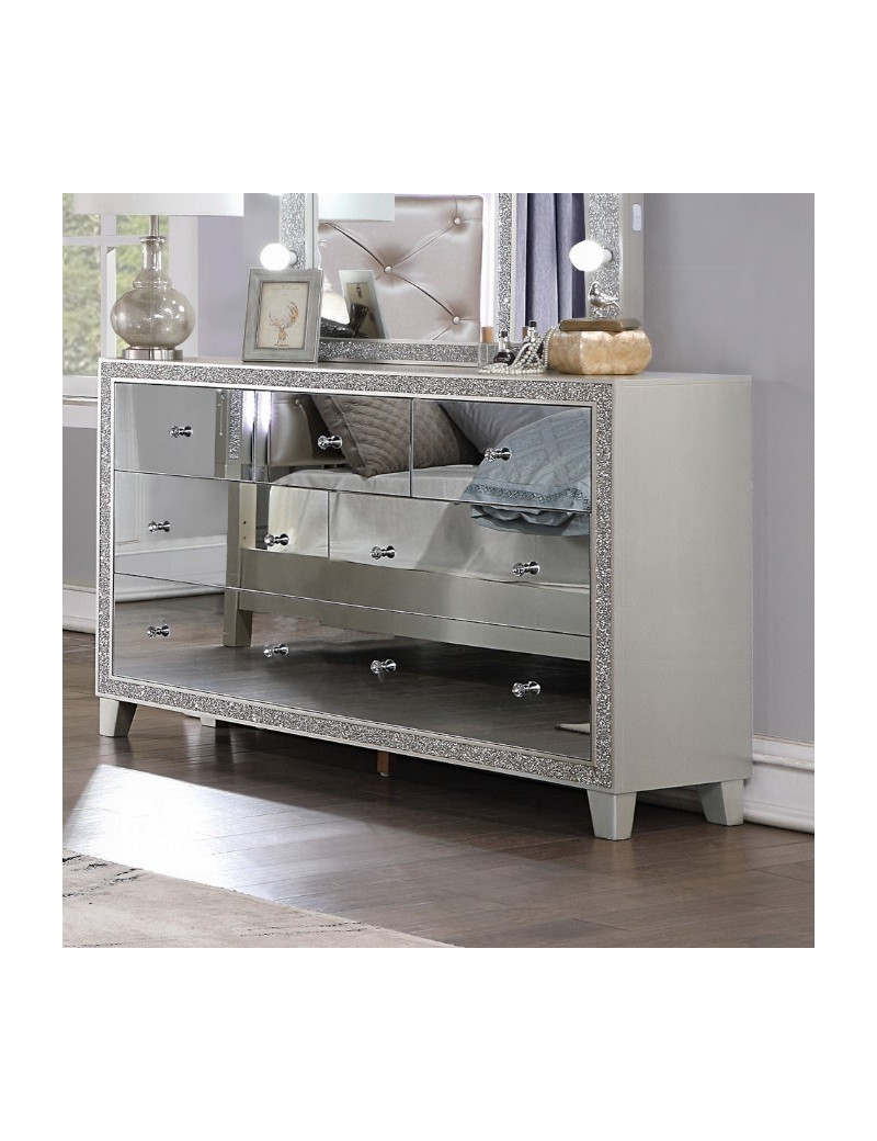 BD00241EK Sliver 5-Piece King Bedroom Set by ACME Furniture | Phoenix AZ