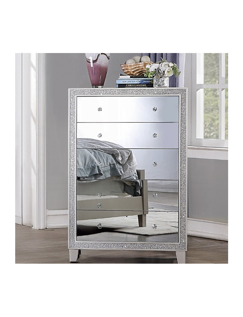 BD00241EK Sliver 5-Piece King Bedroom Set by ACME Furniture | Phoenix AZ