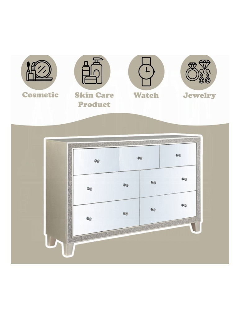 BD00241EK Sliver 5-Piece King Bedroom Set by ACME Furniture | Phoenix AZ