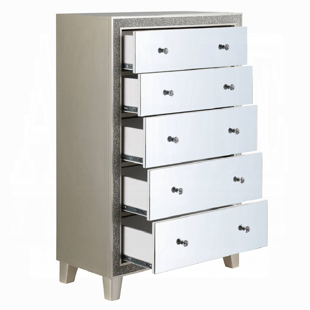 BD00241EK Sliver 5-Piece King Bedroom Set by ACME Furniture | Phoenix AZ