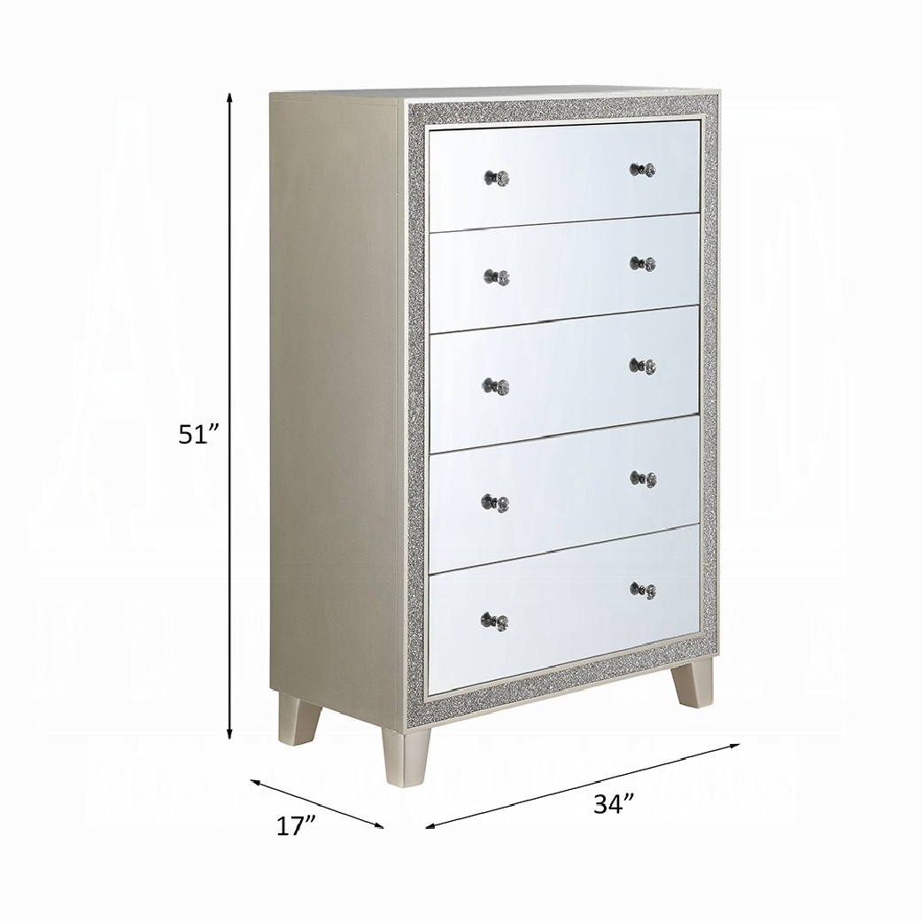 BD00241EK Sliver 5-Piece King Bedroom Set by ACME Furniture | Phoenix AZ
