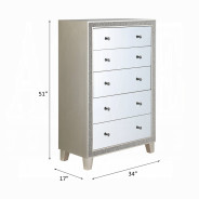 BD00241EK Sliver 5-Piece King Bedroom Set by ACME Furniture | Phoenix AZ