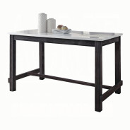 72940 4PC Yelena Counter Height Table W/Marble Top Set By Acme Furniture